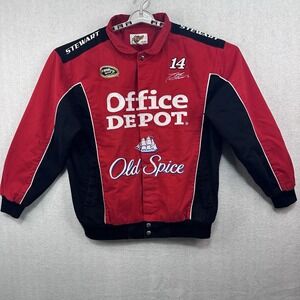Vtg Tony Stewart #14 NASCAR Racing Jacket Winner's Circle Men's Large